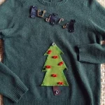 季節を問わず着られるクリスマスジャンパーを作りました